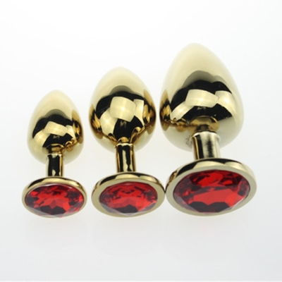 Hochwertige Schmuck-Sex-Spielzeug Goldl Anal-Plug für Erwachsene