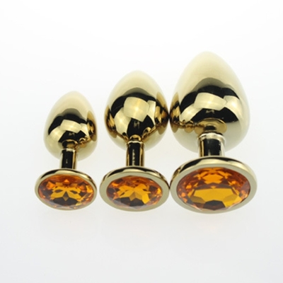 Hochwertige Schmuck-Sex-Spielzeug Goldl Anal-Plug für Erwachsene