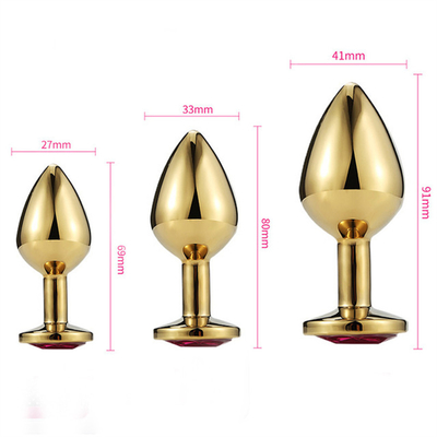 Hochwertige Schmuck-Sex-Spielzeug Goldl Anal-Plug für Erwachsene