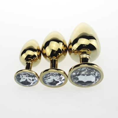 Hochwertige Schmuck-Sex-Spielzeug Goldl Anal-Plug für Erwachsene