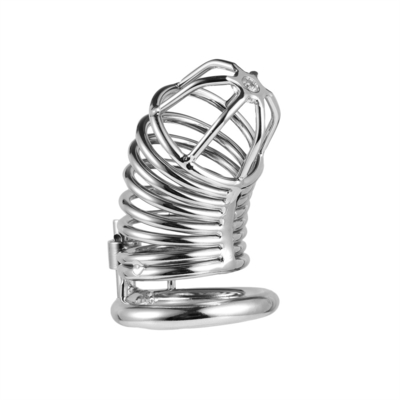 Metallkeuschheit Penis Cock Cage Männer Bondage Penis Lock Keuschheit Zeit Verzögerung Käfige Gerät für Männer
