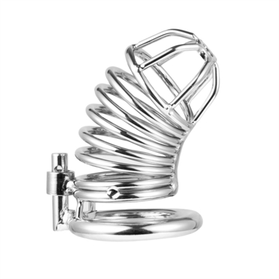 Metallkeuschheit Penis Cock Cage Männer Bondage Penis Lock Keuschheit Zeit Verzögerung Käfige Gerät für Männer