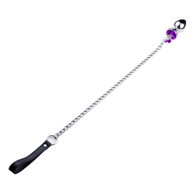 Anal-Sex-Spielzeug Stecker Hintern Edelstahl Kristall 3pcs Set Metall Anal-Stick mit Glocke