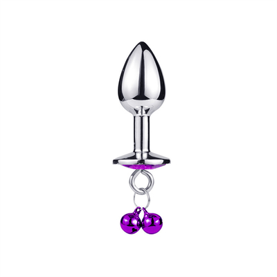 Anal-Sex-Spielzeug Stecker Hintern Edelstahl Kristall 3pcs Set Metall Anal-Stick mit Glocke