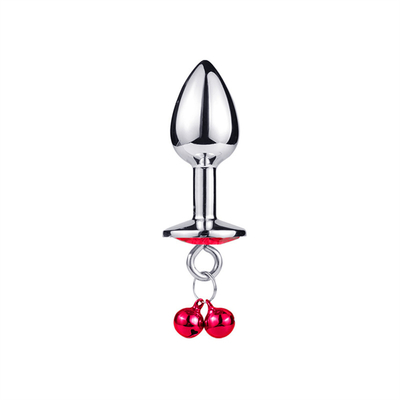 Anal-Sex-Spielzeug Stecker Hintern Edelstahl Kristall 3pcs Set Metall Anal-Stick mit Glocke