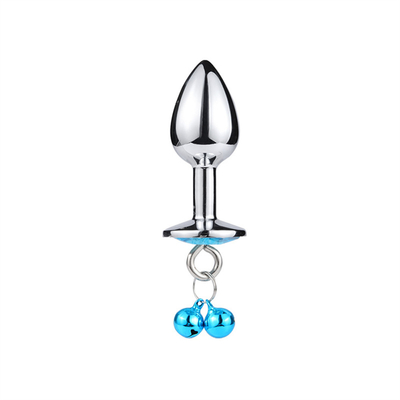 Anal-Sex-Spielzeug Stecker Hintern Edelstahl Kristall 3pcs Set Metall Anal-Stick mit Glocke