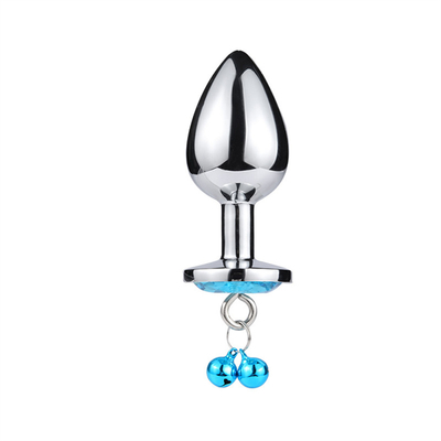 Anal-Sex-Spielzeug Stecker Hintern Edelstahl Kristall 3pcs Set Metall Anal-Stick mit Glocke