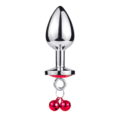 Anal-Sex-Spielzeug Stecker Hintern Edelstahl Kristall 3pcs Set Metall Anal-Stick mit Glocke