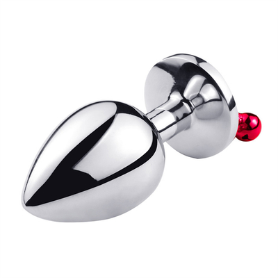 Anal-Sex-Spielzeug Stecker Hintern Edelstahl Kristall 3pcs Set Metall Anal-Stick mit Glocke