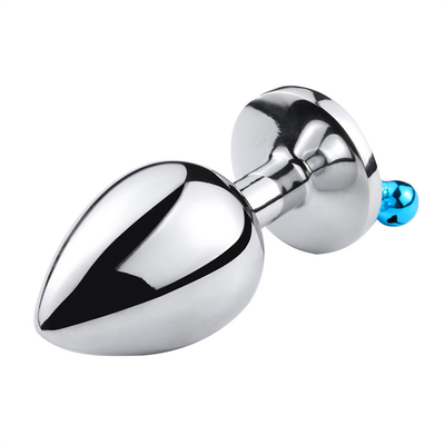 Anal-Sex-Spielzeug Stecker Hintern Edelstahl Kristall 3pcs Set Metall Anal-Stick mit Glocke