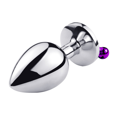 Anal-Sex-Spielzeug Stecker Hintern Edelstahl Kristall 3pcs Set Metall Anal-Stick mit Glocke