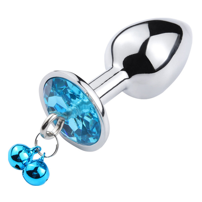 Anal-Sex-Spielzeug Stecker Hintern Edelstahl Kristall 3pcs Set Metall Anal-Stick mit Glocke