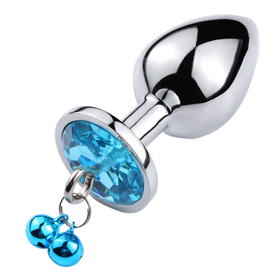 Anal-Sex-Spielzeug Stecker Hintern Edelstahl Kristall 3pcs Set Metall Anal-Stick mit Glocke