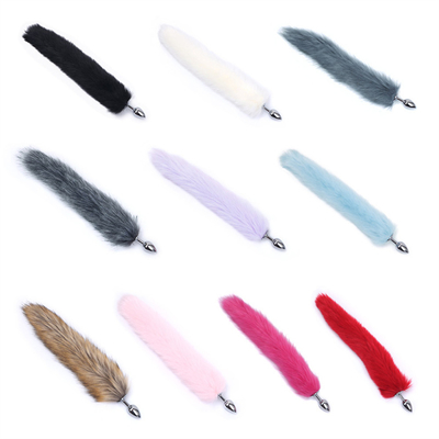 New Style Fuchs-Schwanz Anal-Plug Spielzeug, Anal-Butt-Plug, Schwanz Anal-Plug für Frauen Fancy Katze Kitty Kostüm Ohr Party Haare Kopf