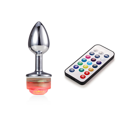 Farbwechsel Anus Vergrößerung Anal Arsch Stecker mit Fernbedienung Anal Licht Up Stecker Anal Stecker mit LED-Leuchten