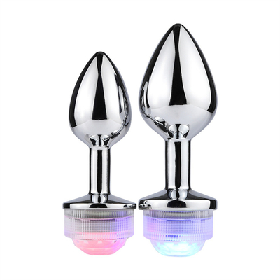 Farbwechsel Anus Vergrößerung Anal Arsch Stecker mit Fernbedienung Anal Licht Up Stecker Anal Stecker mit LED-Leuchten
