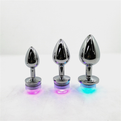 Farbwechsel Anus Vergrößerung Anal Arsch Stecker mit Fernbedienung Anal Licht Up Stecker Anal Stecker mit LED-Leuchten