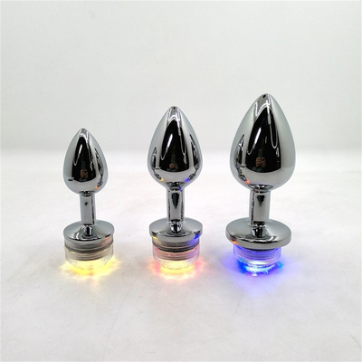 Farbwechsel Anus Vergrößerung Anal Arsch Stecker mit Fernbedienung Anal Licht Up Stecker Anal Stecker mit LED-Leuchten