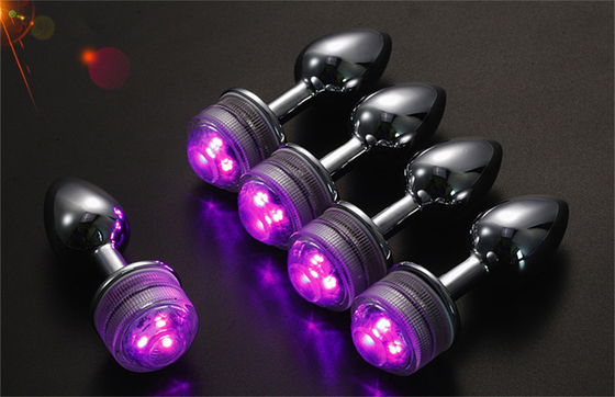 Farbwechsel Anus Vergrößerung Anal Arsch Stecker mit Fernbedienung Anal Licht Up Stecker Anal Stecker mit LED-Leuchten