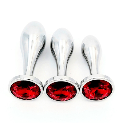 Schwarz heißes Metall Anal Plug für Frauen Hintern und Vagina Sex-Spielzeug