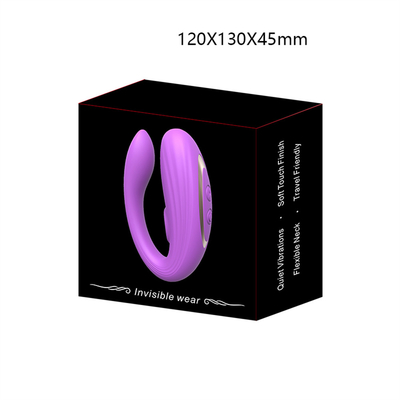 Unsichtbares Tragen Anal- und Klitoris-Massager aus medizinischem Silikon U-Form G-Punkt-Vibrator Sexspielzeug für Frauen