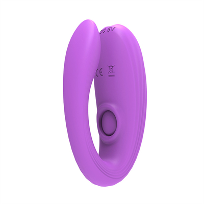 Unsichtbares Tragen Anal- und Klitoris-Massager aus medizinischem Silikon U-Form G-Punkt-Vibrator Sexspielzeug für Frauen