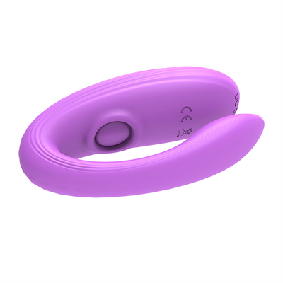 Unsichtbares Tragen Anal- und Klitoris-Massager aus medizinischem Silikon U-Form G-Punkt-Vibrator Sexspielzeug für Frauen