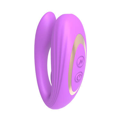 Unsichtbares Tragen Anal- und Klitoris-Massager aus medizinischem Silikon U-Form G-Punkt-Vibrator Sexspielzeug für Frauen
