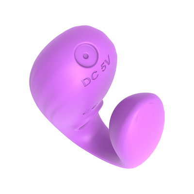 Unsichtbares Tragen Anal- und Klitoris-Massager aus medizinischem Silikon U-Form G-Punkt-Vibrator Sexspielzeug für Frauen