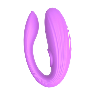 Unsichtbares Tragen Anal- und Klitoris-Massager aus medizinischem Silikon U-Form G-Punkt-Vibrator Sexspielzeug für Frauen