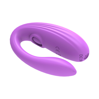 Unsichtbares Tragen Anal- und Klitoris-Massager aus medizinischem Silikon U-Form G-Punkt-Vibrator Sexspielzeug für Frauen