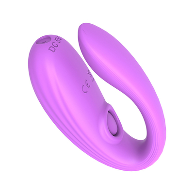 Unsichtbares Tragen Anal- und Klitoris-Massager aus medizinischem Silikon U-Form G-Punkt-Vibrator Sexspielzeug für Frauen