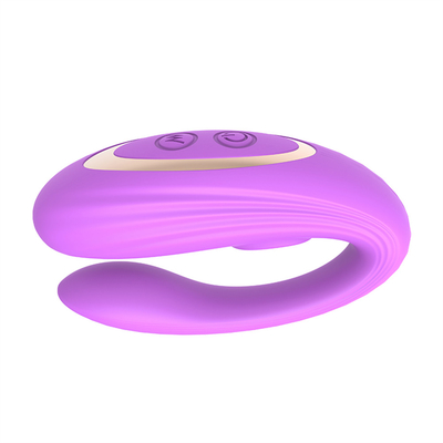 Unsichtbares Tragen Anal- und Klitoris-Massager aus medizinischem Silikon U-Form G-Punkt-Vibrator Sexspielzeug für Frauen