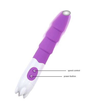 6 Geschwindigkeiten Silicone Vibrator Sex-Spielzeug mit Batterie-Power Dildo Vibrator für Frau