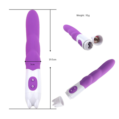 6 Geschwindigkeiten Silicone Vibrator Sex-Spielzeug mit Batterie-Power Dildo Vibrator für Frau