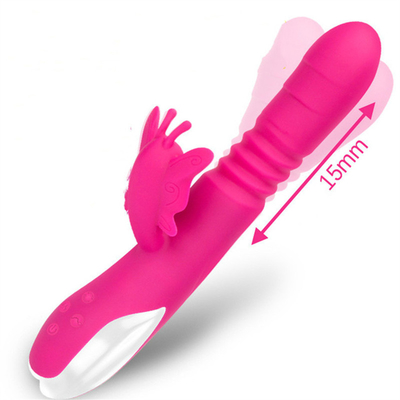 Automatischer Schubkopf Portable USB-Ladegerät Kaninchenvibrator für Frauen