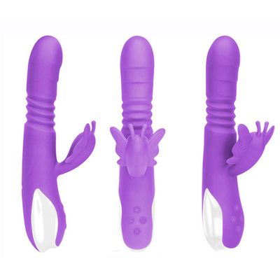 Automatischer Schubkopf Portable USB-Ladegerät Kaninchenvibrator für Frauen