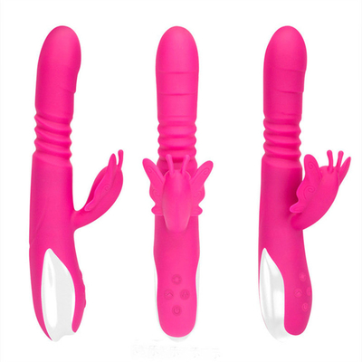 Automatischer Schubkopf Portable USB-Ladegerät Kaninchenvibrator für Frauen