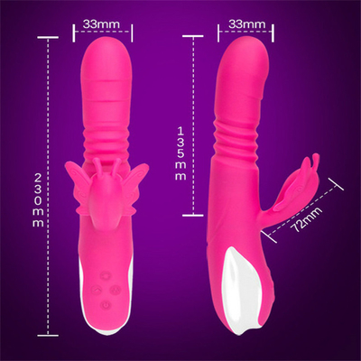 Automatischer Schubkopf Portable USB-Ladegerät Kaninchenvibrator für Frauen