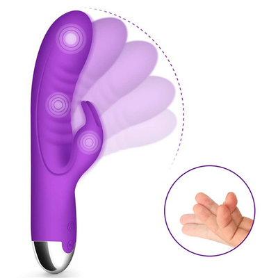 USB Wiederaufladbarer G-Punkt Vagina Klitoris Massager Kaninchenvibrator für Frauen