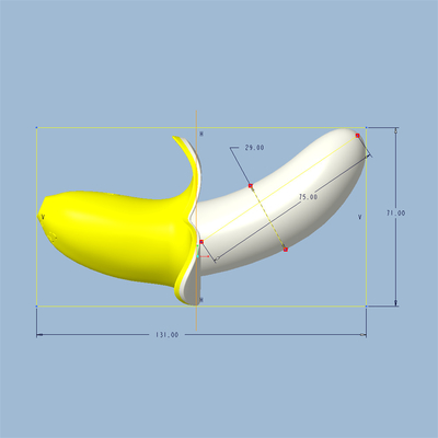 Bananenform Erwachsene Sexspielzeug G-Punkt Vagina Lecken Vibrator für weibliche sexy Bananenspielzeug Vibrieren Stimulator Vibrator