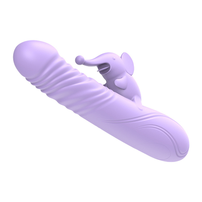 Silikon Dehnbarer Heizung Kaninchen Vibrator G-Punkt Klitoris Stimulator Weibliches Sexspielzeug Kaninchen Vibrator für Frau Vagina