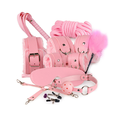 10 Stück pro Satz SM Produkte Bondage PU Leder Fetisch Kit Beschränkungen Sklaven Sex Spielzeug Bondage Für Paare
