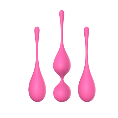 Weiches Silikon Beckenboden-Übungsgerät Kegelkugeln Vaginalverspannung Gewichte Kegel-Übungsgerät Silikon-Kegelkugeln