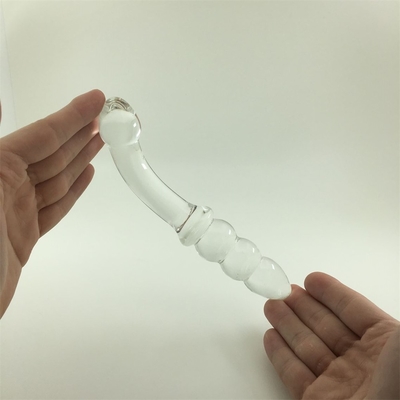 Glas Dildo Penis Kristall Anal Perlen Hintern Stecker Glas Dildo für Frauen