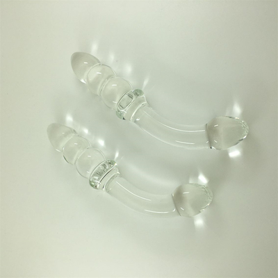 Glas Dildo Penis Kristall Anal Perlen Hintern Stecker Glas Dildo für Frauen