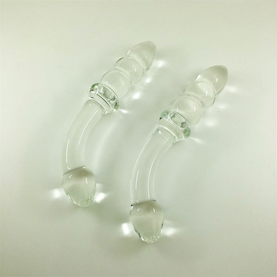 Glas Dildo Penis Kristall Anal Perlen Hintern Stecker Glas Dildo für Frauen