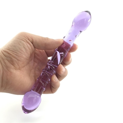 Doppelköpfige Hintern-Anal-Anal-Anal-Anal-Glas-Glas-Anal-Anal mit inneren Schrauben-Design weltweit verteilt Glas-Dildos