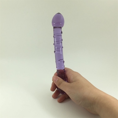 Doppelköpfige Hintern-Anal-Anal-Anal-Anal-Glas-Glas-Anal-Anal mit inneren Schrauben-Design weltweit verteilt Glas-Dildos