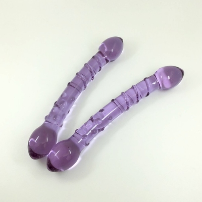Doppelköpfige Hintern-Anal-Anal-Anal-Anal-Glas-Glas-Anal-Anal mit inneren Schrauben-Design weltweit verteilt Glas-Dildos